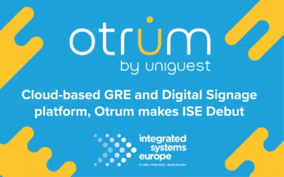 Uniguest debuts cloud-based GRE and Digital Signage platform, Otrum, at ISE 2023