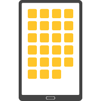 Tablet - Grey and Yellow