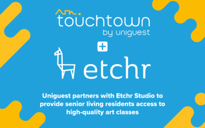 Uniguest se asocia con Etchr Studio para ofrecer a los residentes de la tercera edad acceso a clases de arte de alta calidad 