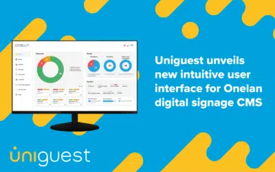 Uniguest unveils new intuitive and modern user interface for Onelan digital signage CMS
