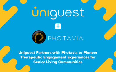 Uniguest geht Partnerschaft mit Photavia ein, um therapeutische Engagement-Erfahrungen für Senioren-Wohngemeinschaften zu bahnen