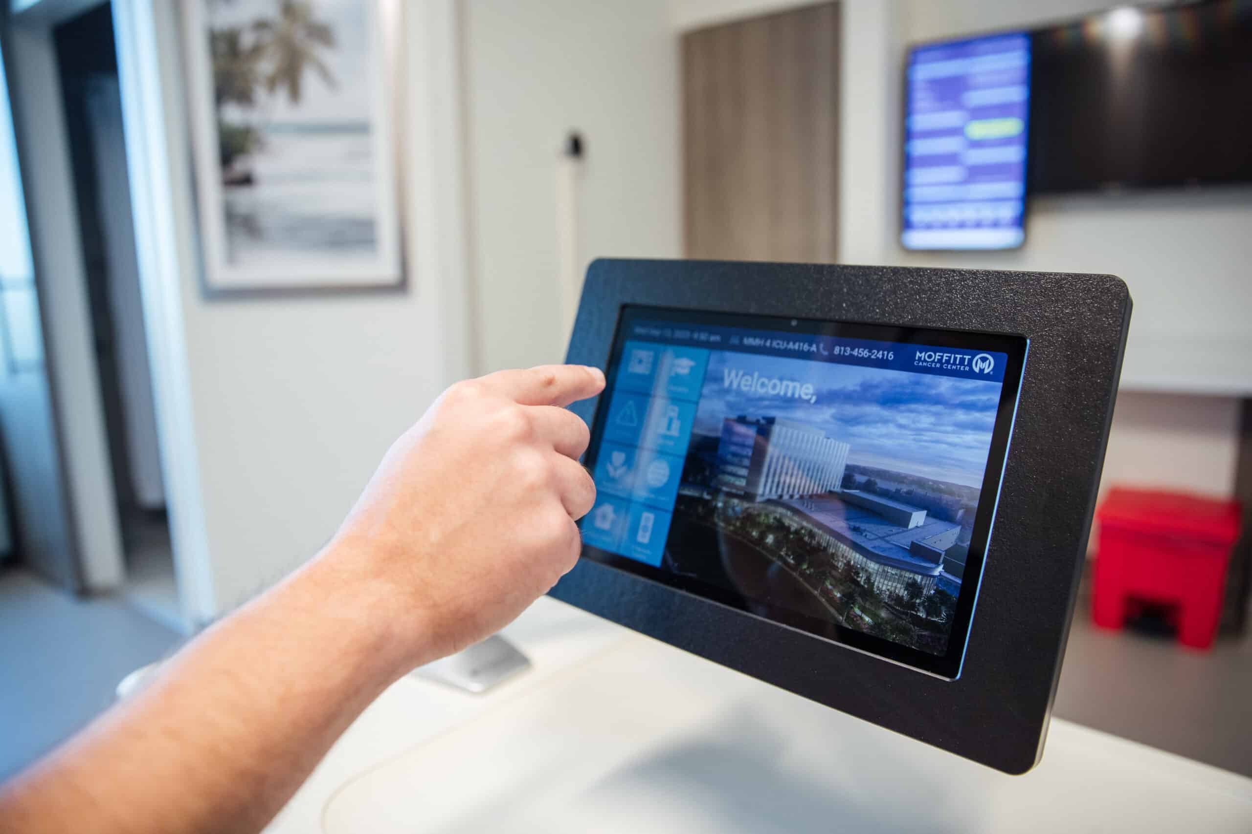 pCare interactive patient tablet device