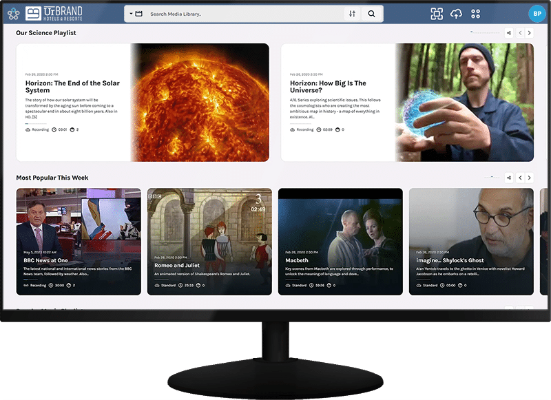 Landscape Blob eStream UrBrand UI