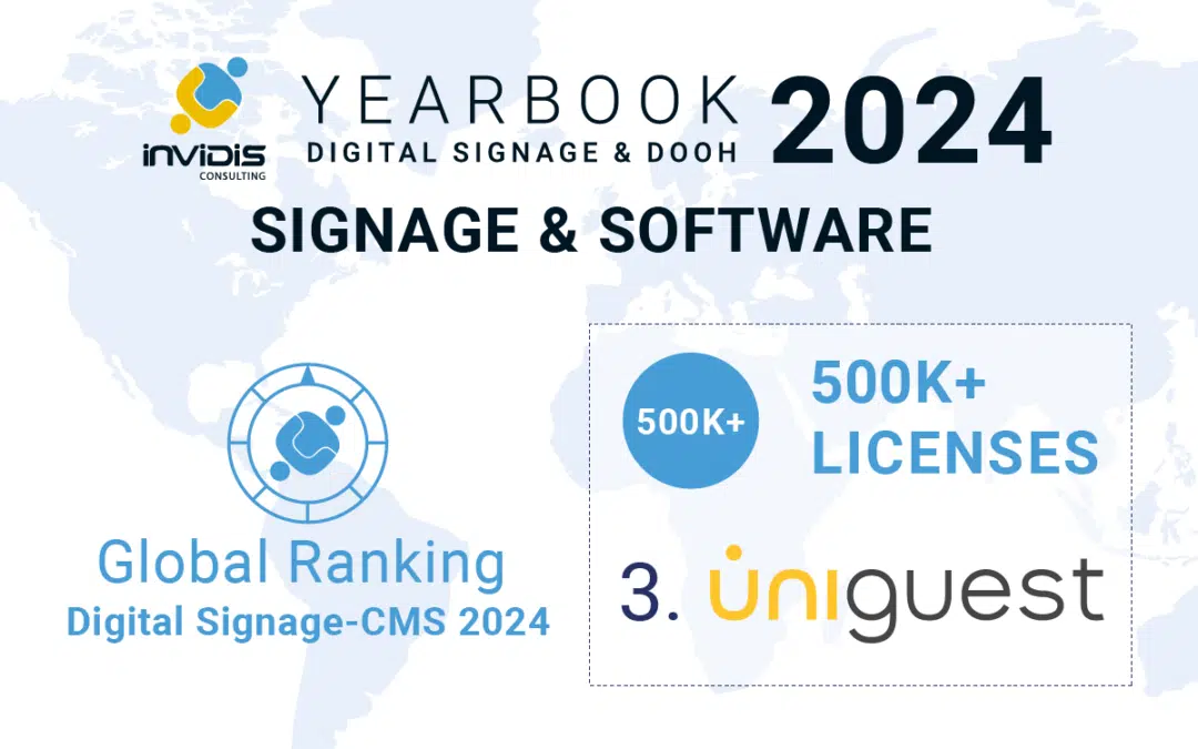 Invidis Yearbook 2024. Uniguest 3rd Biggest Digital Signage Company