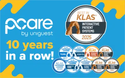 Uniguest’s pCare platform wins Best in KLAS IPS for 10th Year in a Row